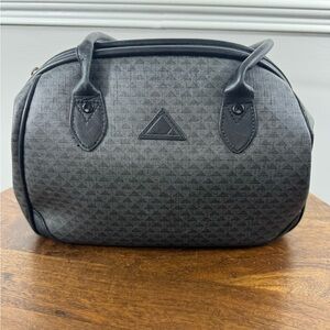 Liz Claiborne Black Textured Satchel